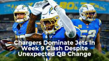 Chargers Dominate Jets In Week 9 Clash Despite Unexpected QB Change